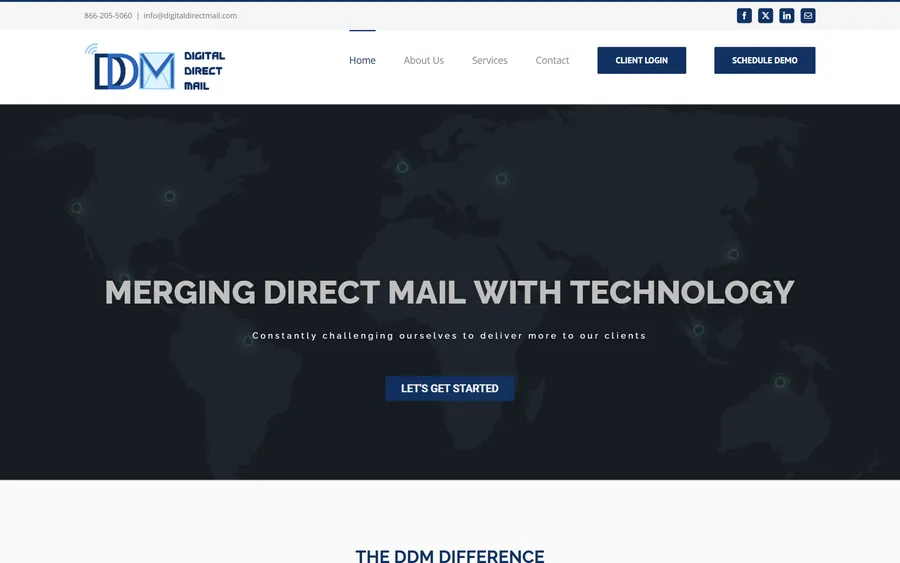 Digital Direct Mail website