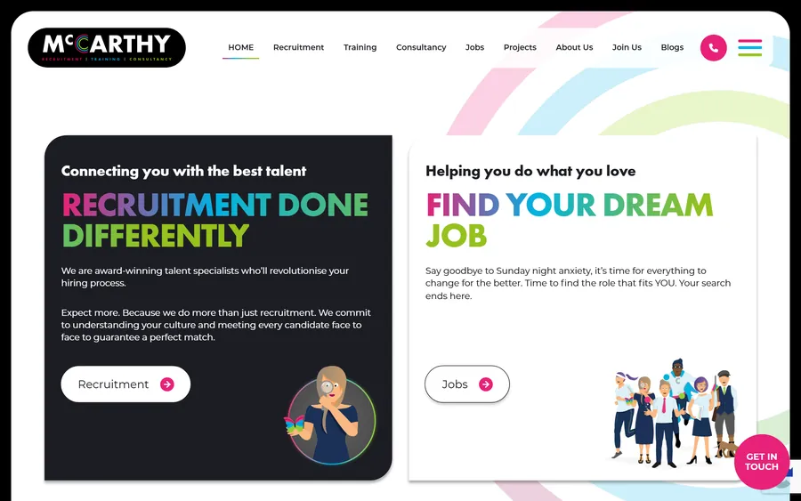 McCarthy Recruitment website