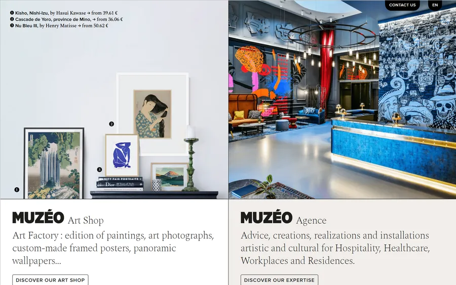 Muzeo website