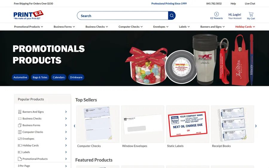 Print EZ website